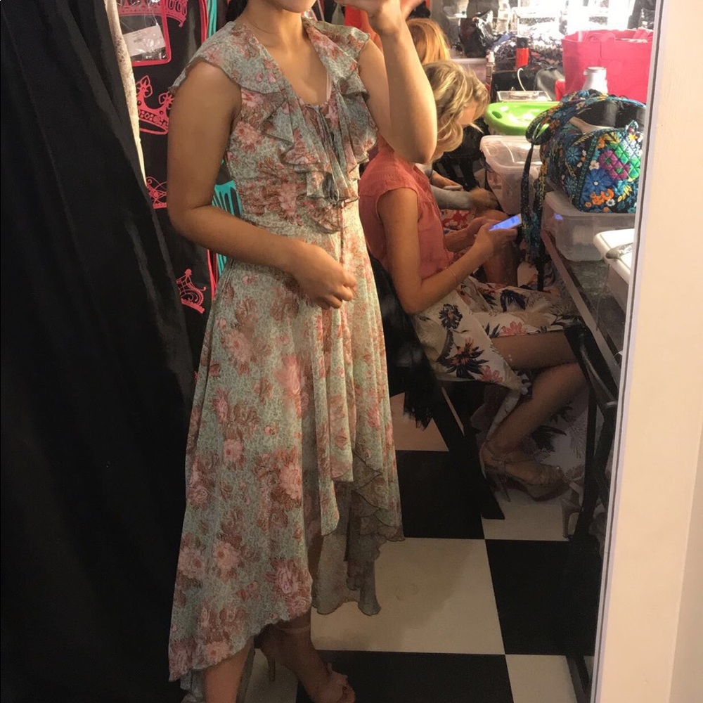 High low floral dress